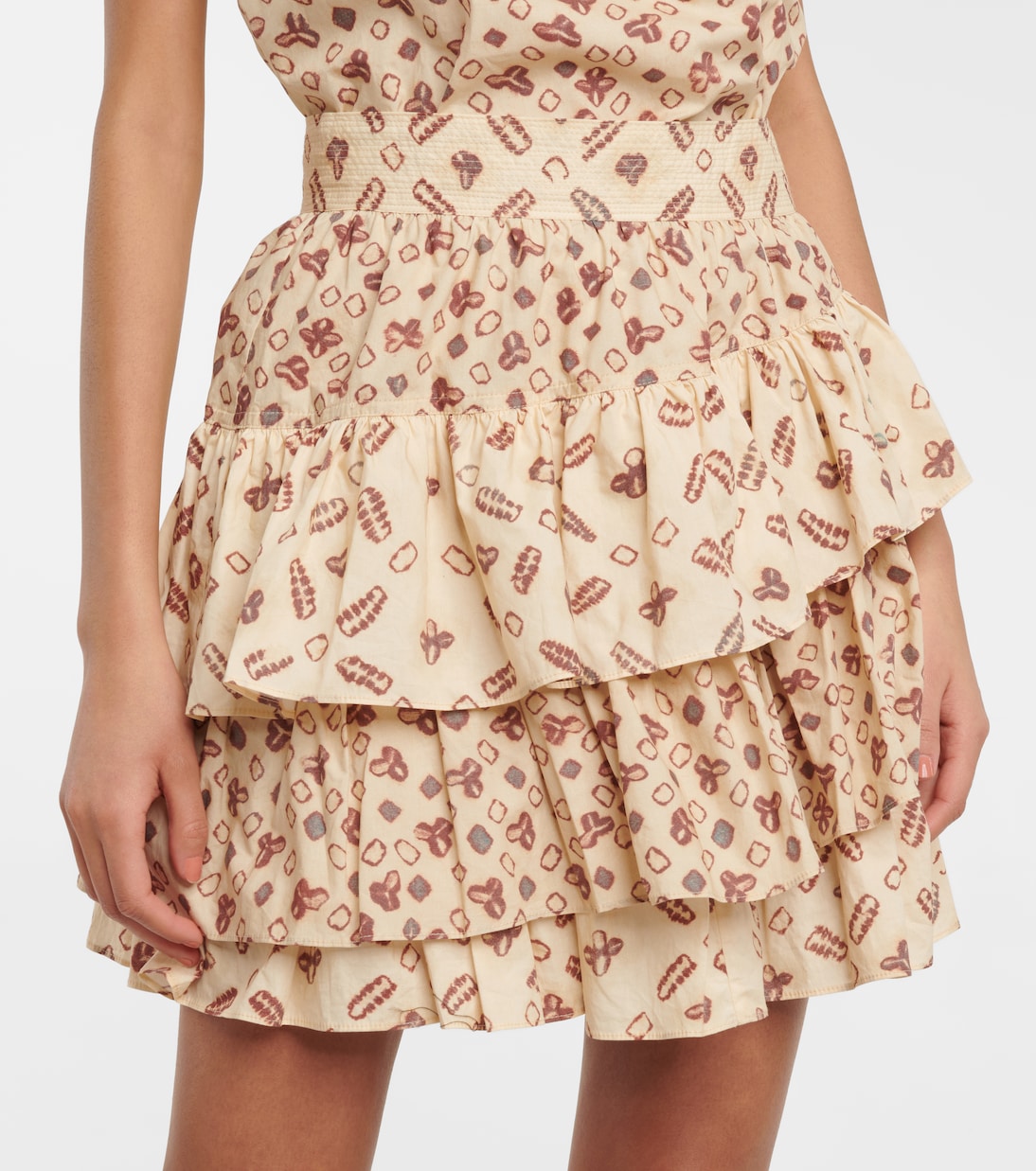 Minifalda Aminta de algodón estampada | Ulla Johnson