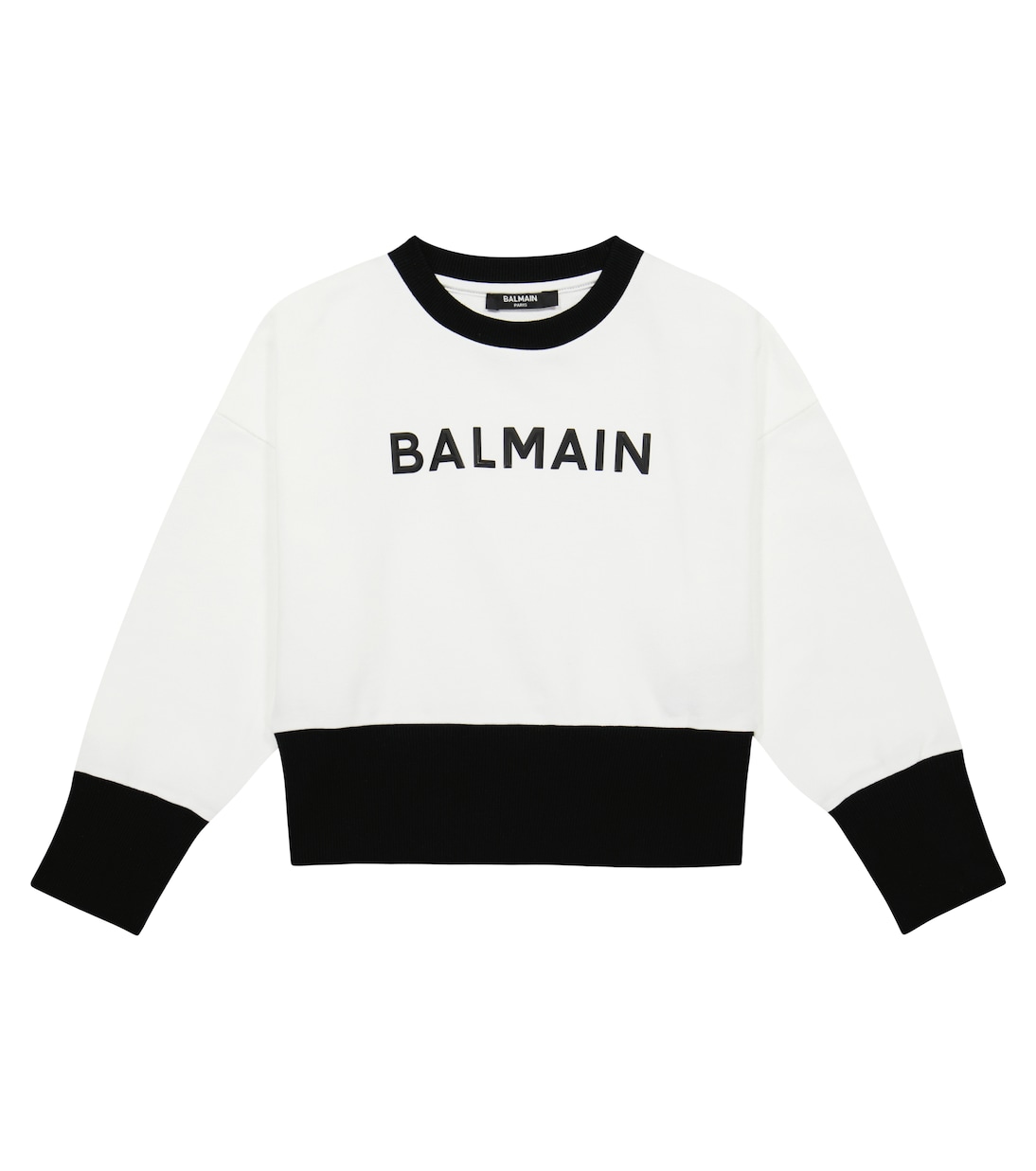 Bedrucktes Sweatshirt aus Baumwolle | Balmain Kids