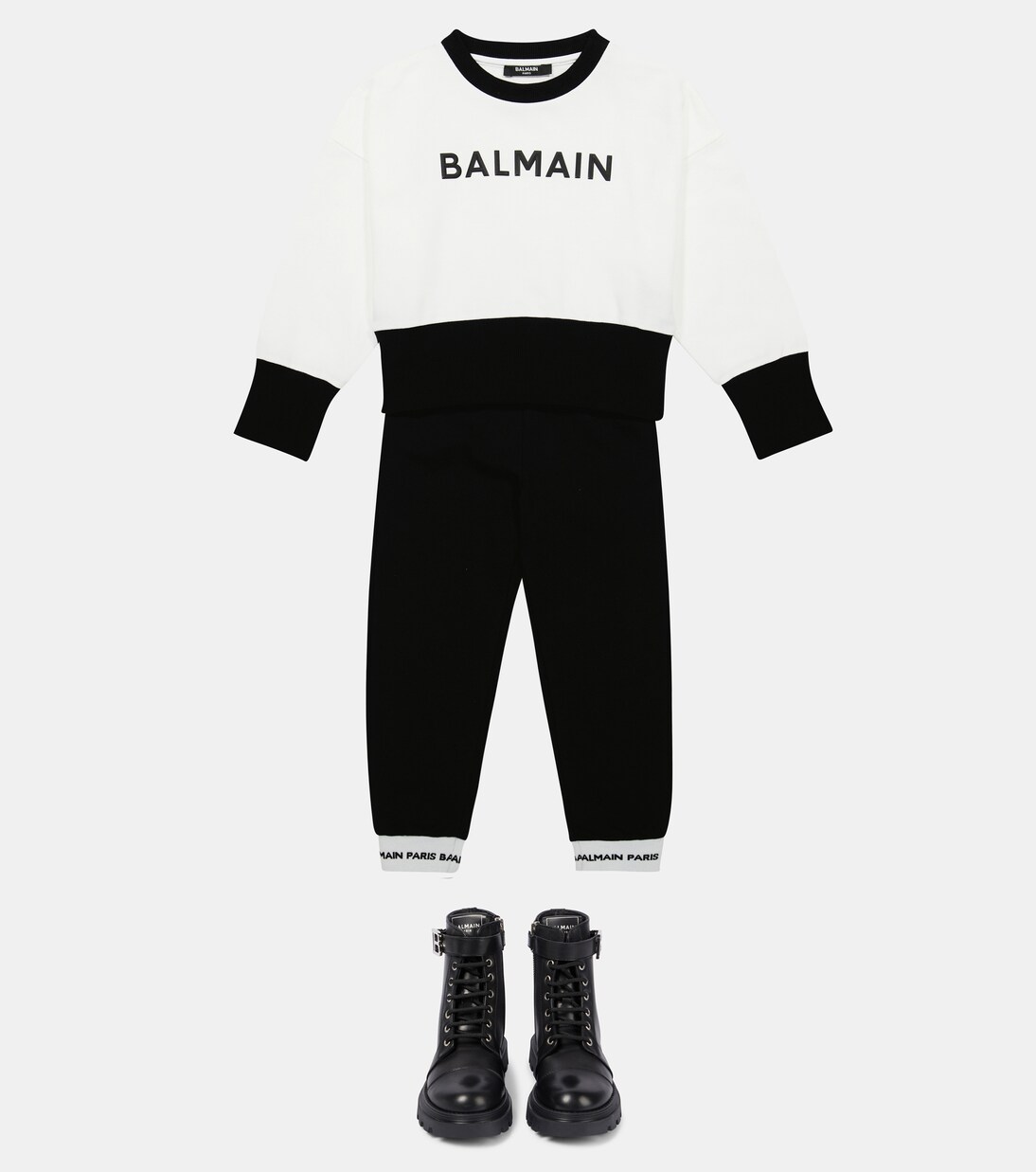 Bedrucktes Sweatshirt aus Baumwolle | Balmain Kids