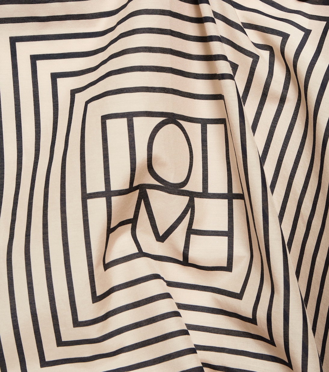 Bufanda de seda con logo | Toteme