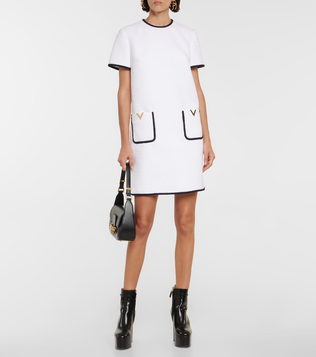 Tan-Go leather platform ankle boots | Valentino Garavani