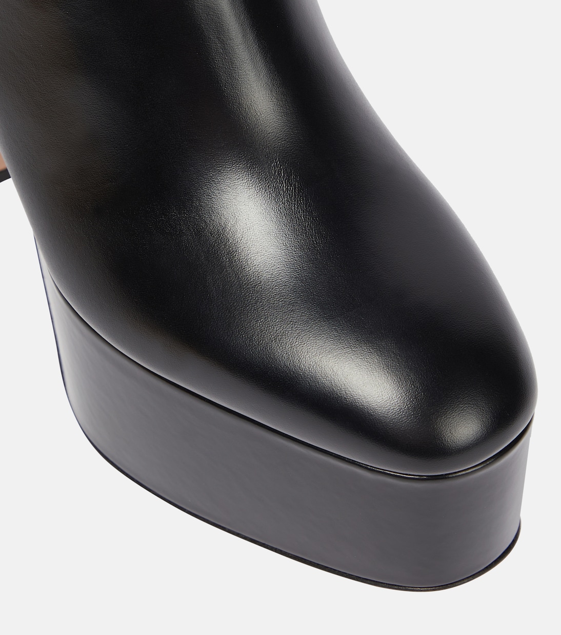Tan-Go leather platform ankle boots | Valentino Garavani
