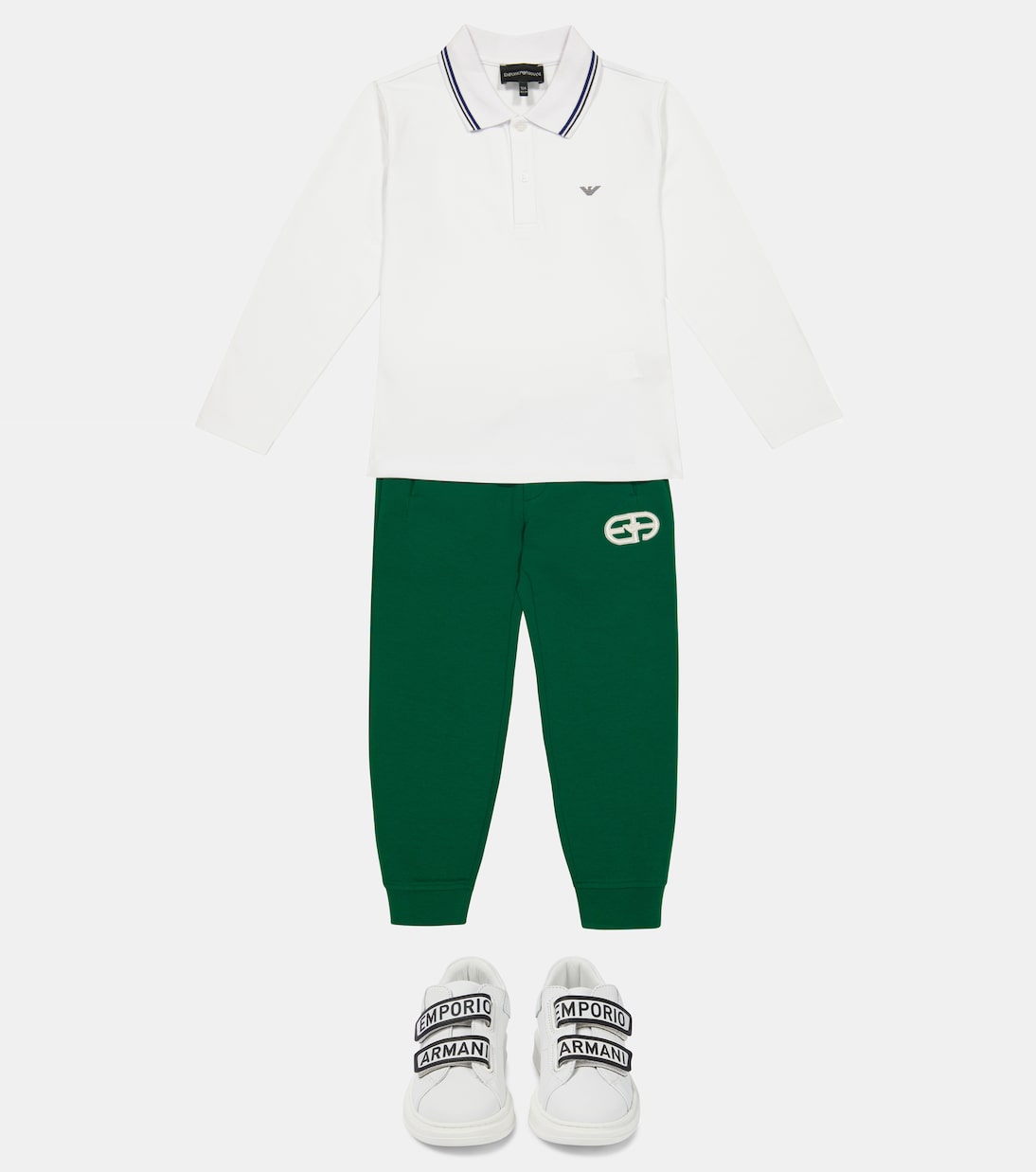 Pantaloni sportivi in misto cotone | Emporio Armani Kids