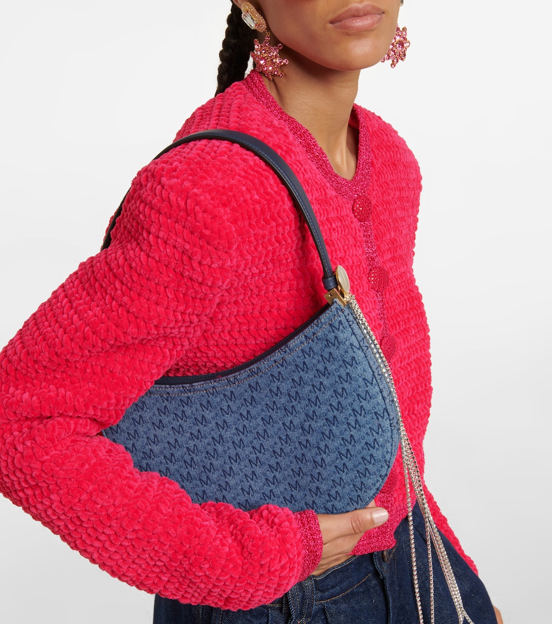 Vesna embellished denim shoulder bag | Magda Butrym