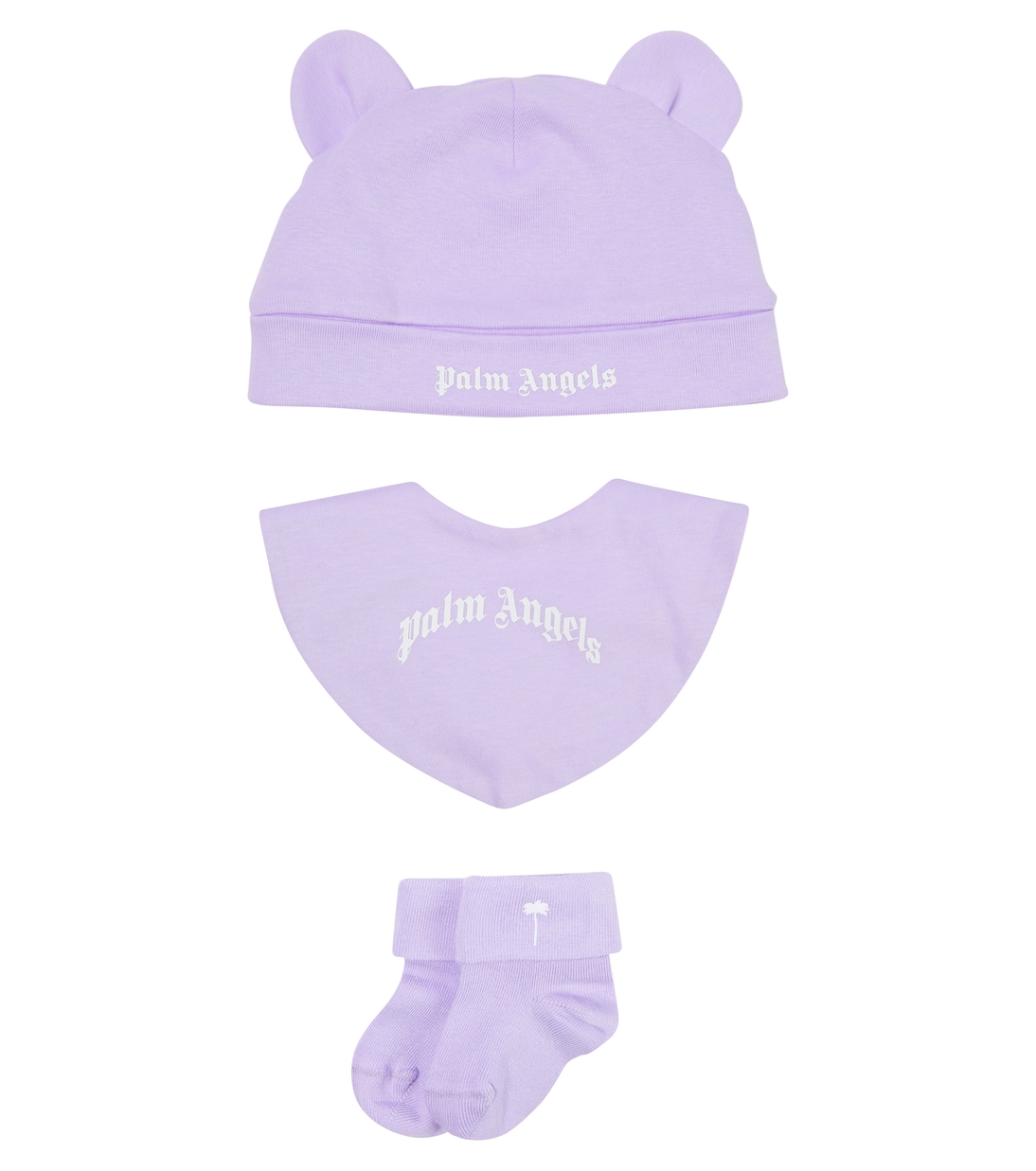 Bebé - set de gorro y babero | Palm Angels Kids