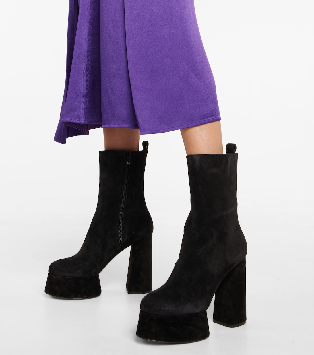 Izamayaz suede platform ankle boots | Christian Louboutin