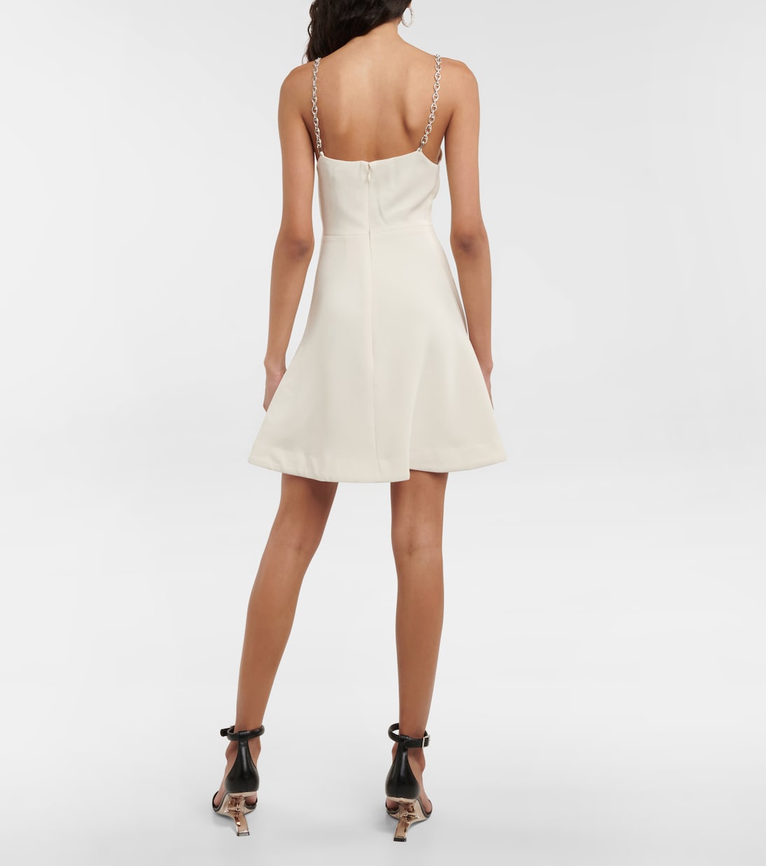 Vestido corto Ellis de crepé con adornos | Simkhai