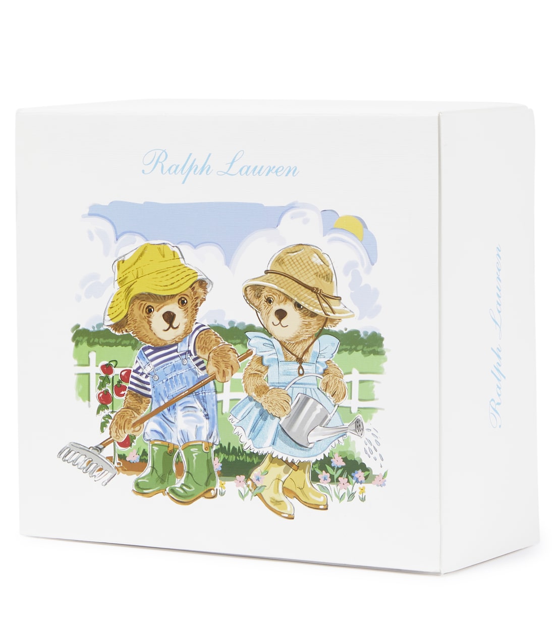 Baby Polo Bear playsuit, bib, and beanie set | Polo Ralph Lauren Kids