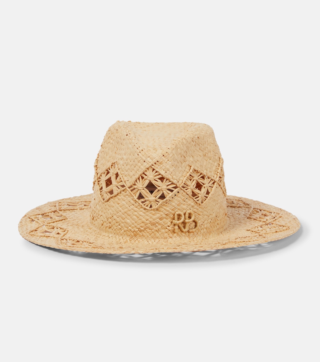 Embroidered straw fedora | Ruslan Baginskiy