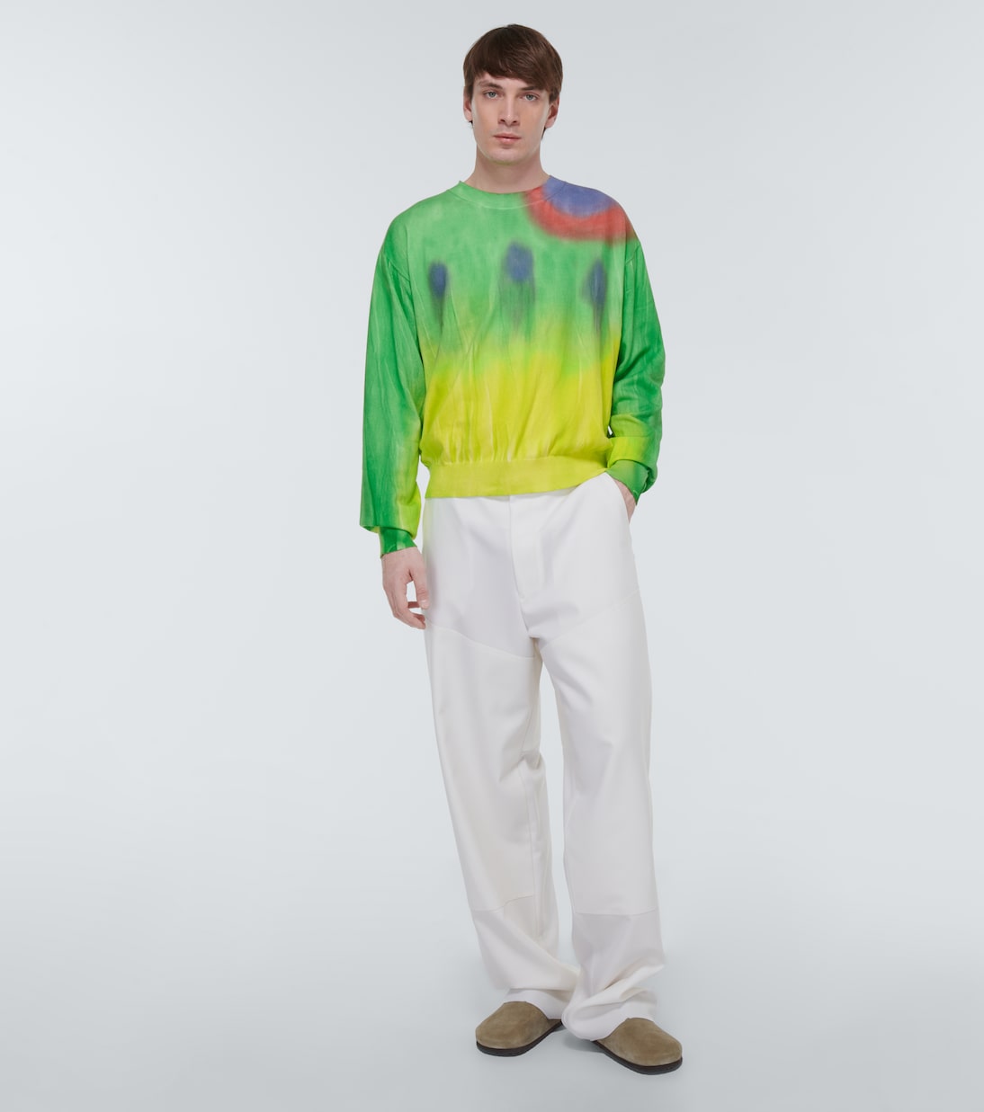 Dreamscape cotton-blend sweater | The Elder Statesman
