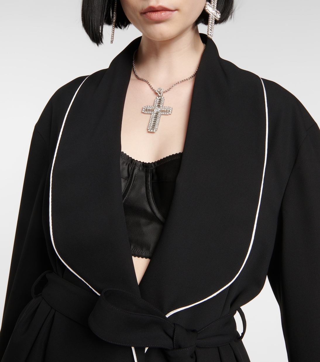 x Kim chaqueta de pijama en mezcla de lana | Dolce&Gabbana