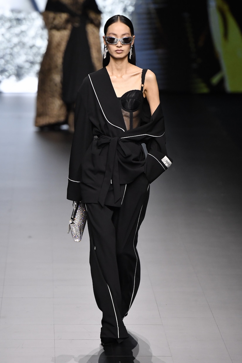 x Kim chaqueta de pijama en mezcla de lana | Dolce&Gabbana
