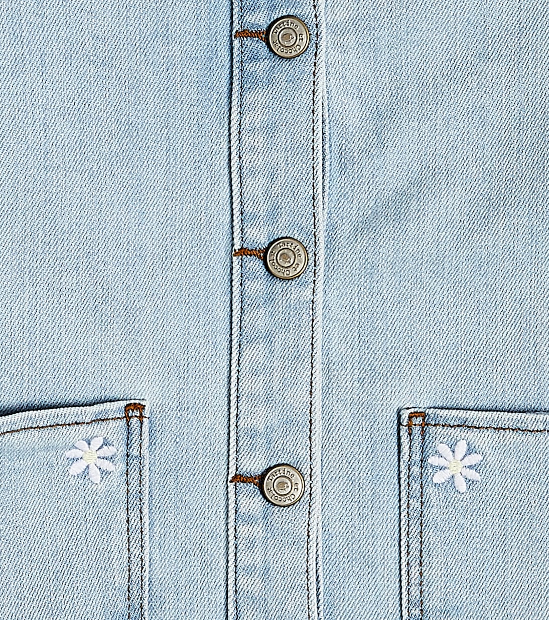 Bestickte Jeansjacke | Tartine et Chocolat