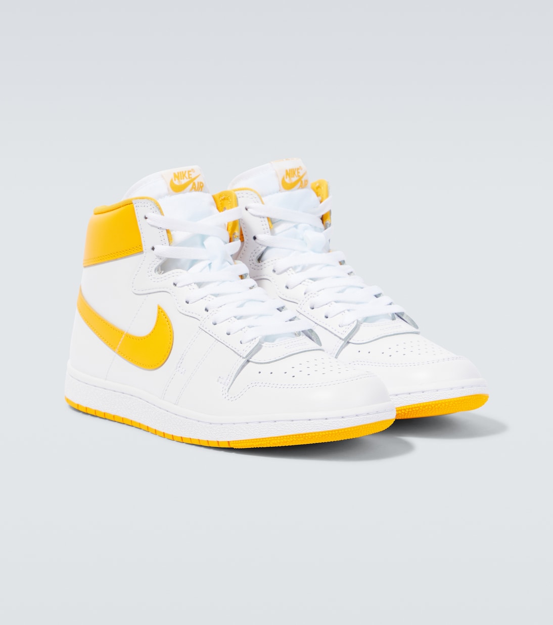 Air Jordan 1 high top leather sneakers in white Nike Mytheresa