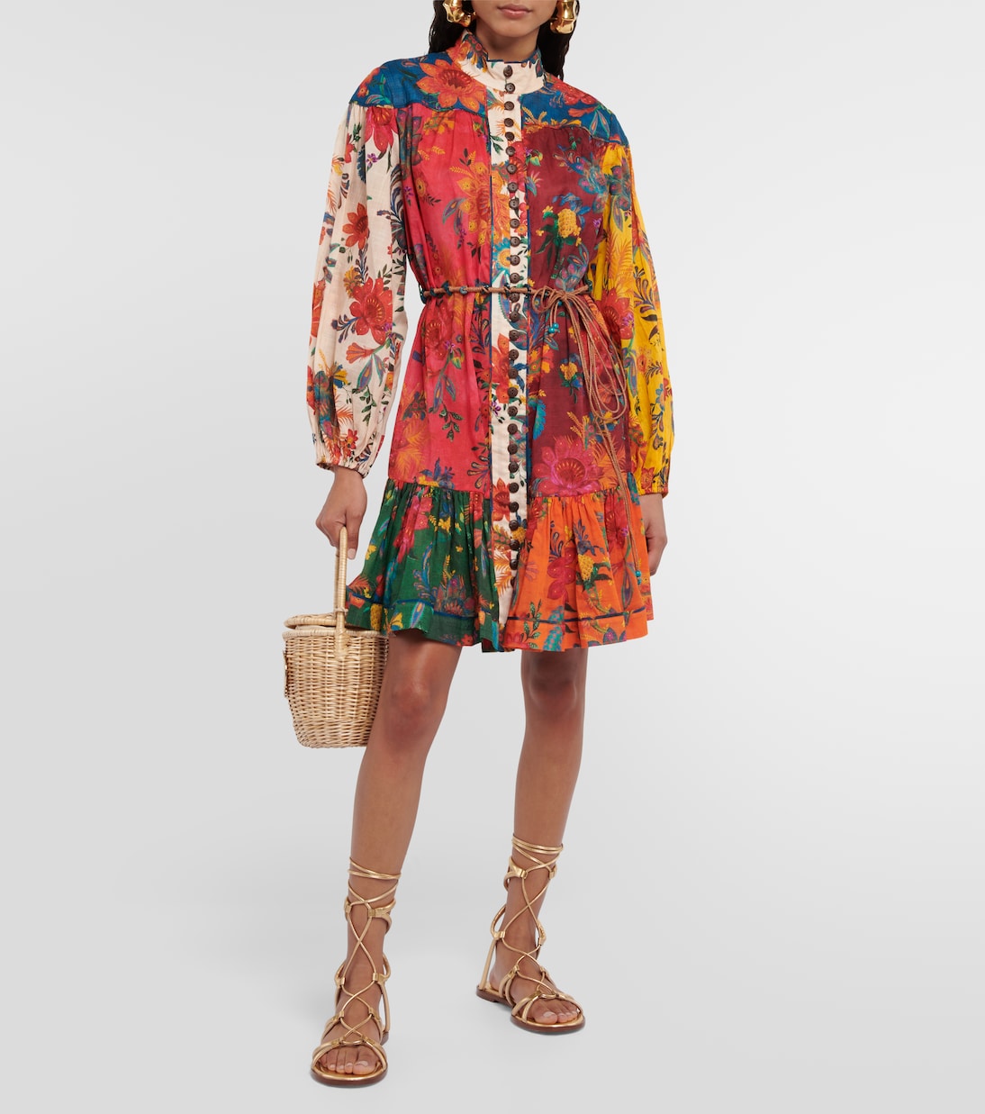 Printed cotton minidress | Zimmermann