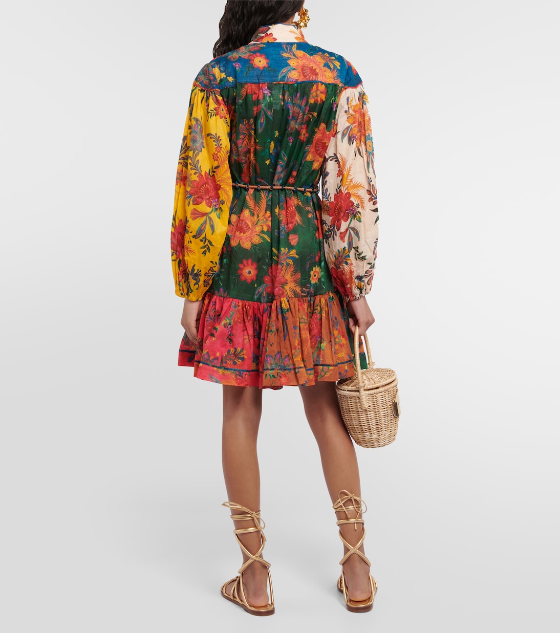 Printed cotton minidress | Zimmermann
