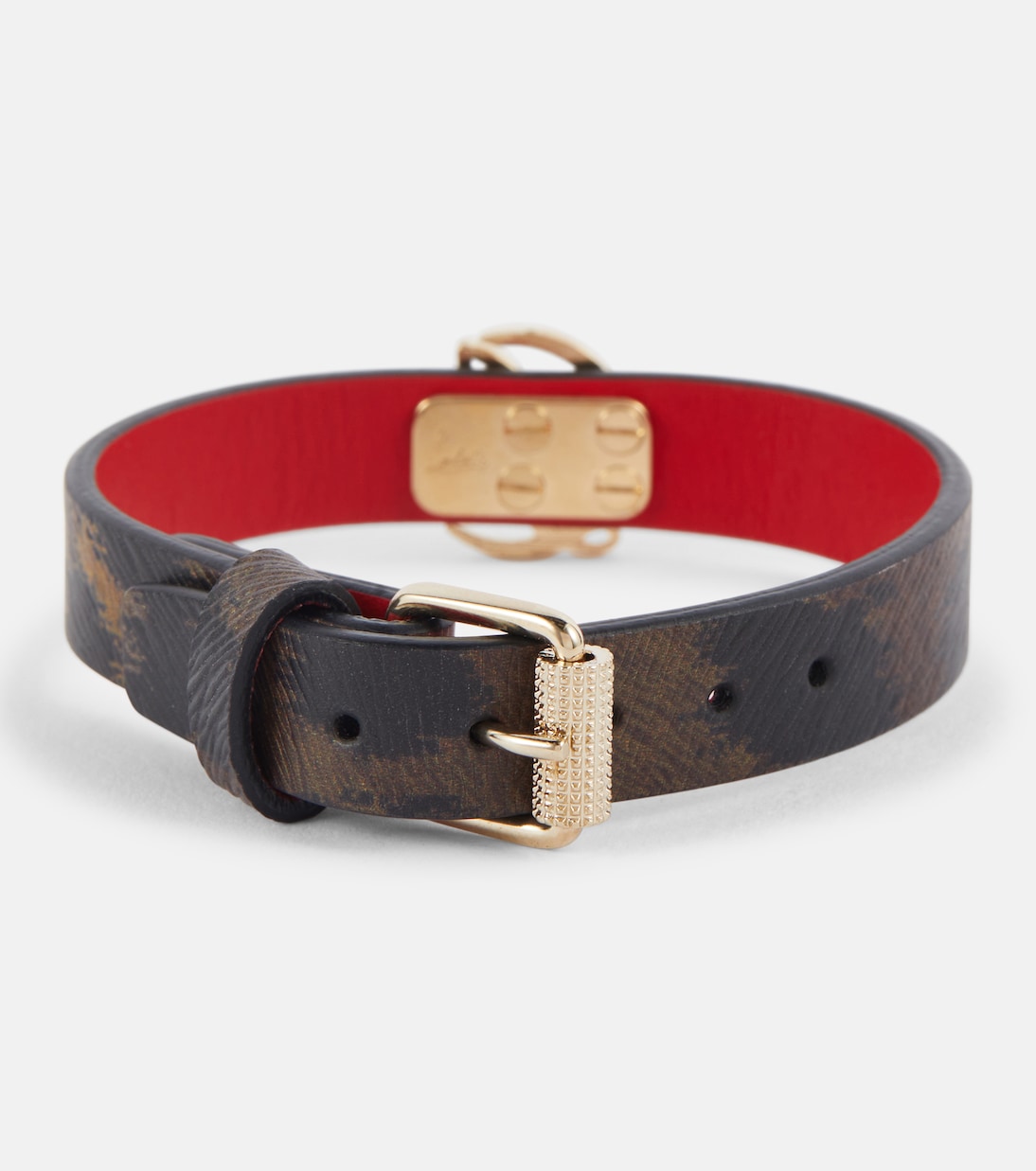 Bracciale in pelle stampa animale CHRISTIAN LOUBOUTIN CL per giovani trendy