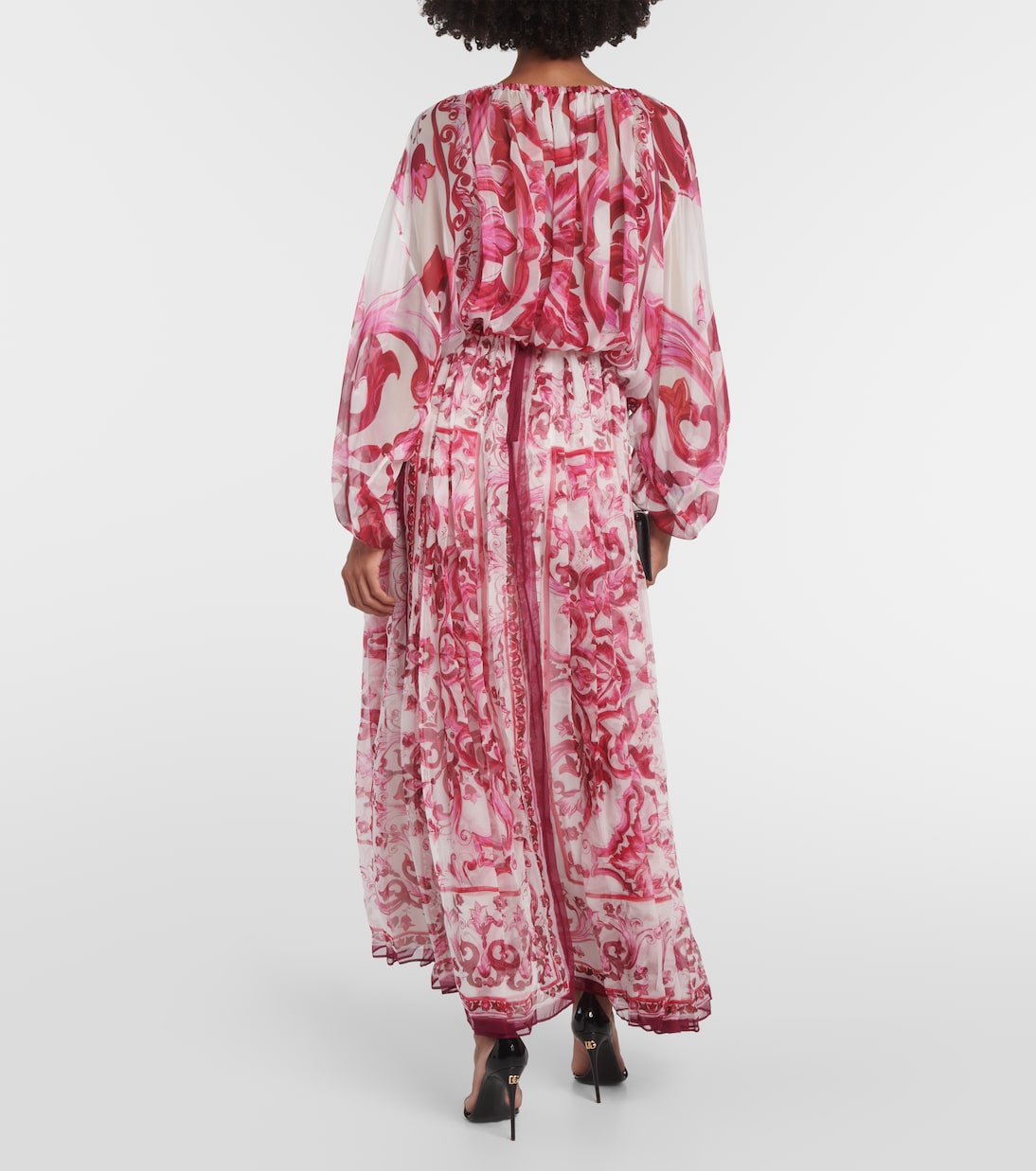 Blouse imprimée en chiffon de soie | Dolce&Gabbana