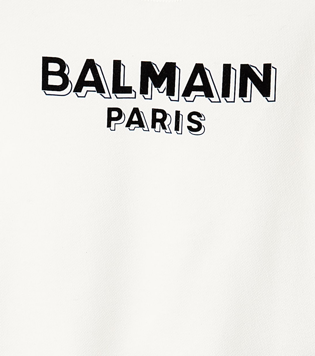 Felpa in jersey di cotone con logo | Balmain Kids