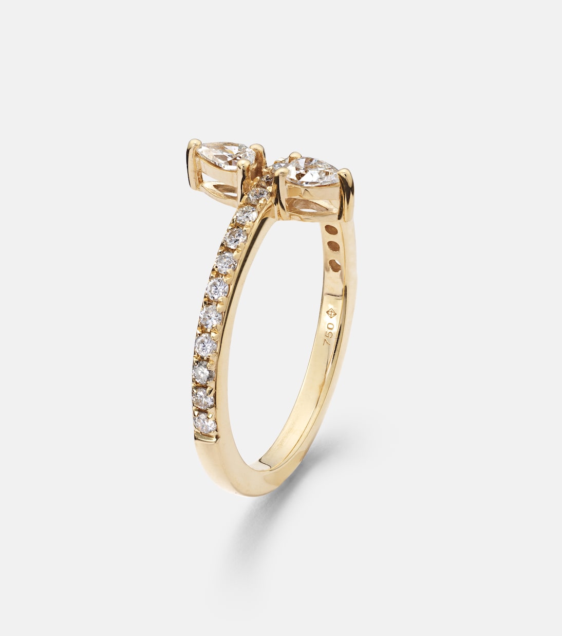 Anello in oro 18kt PERSÉE Hera con diamanti, gioiello elegante per giovani