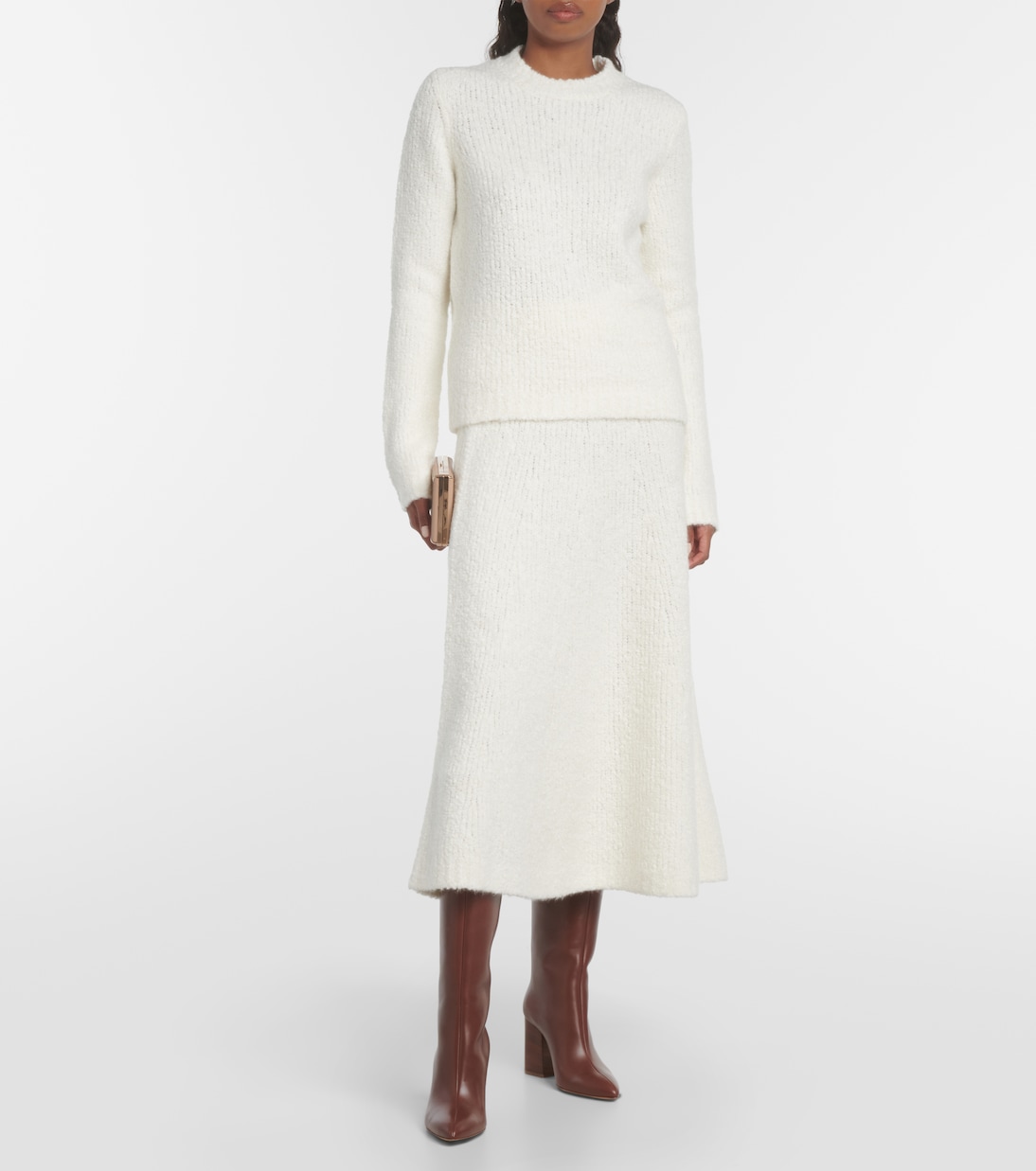 Pullover Philippe in lana e seta bouclé | Gabriela Hearst