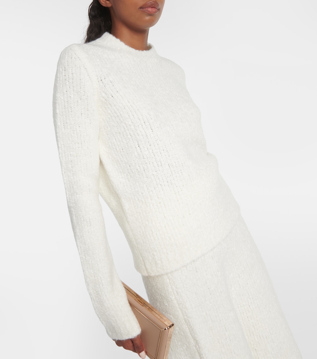 Pullover Philippe in lana e seta bouclé | Gabriela Hearst
