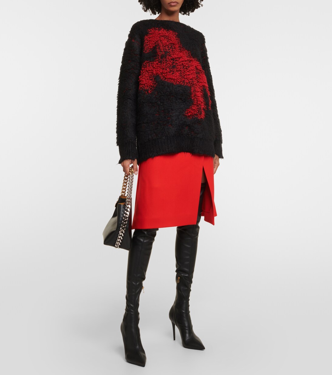 Jersey de mezcla de lana en jacquard | Stella McCartney