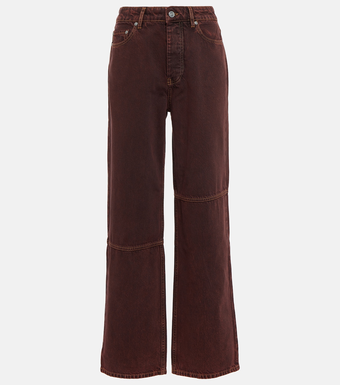 Jeans rectos Izey de tiro alto | Ganni