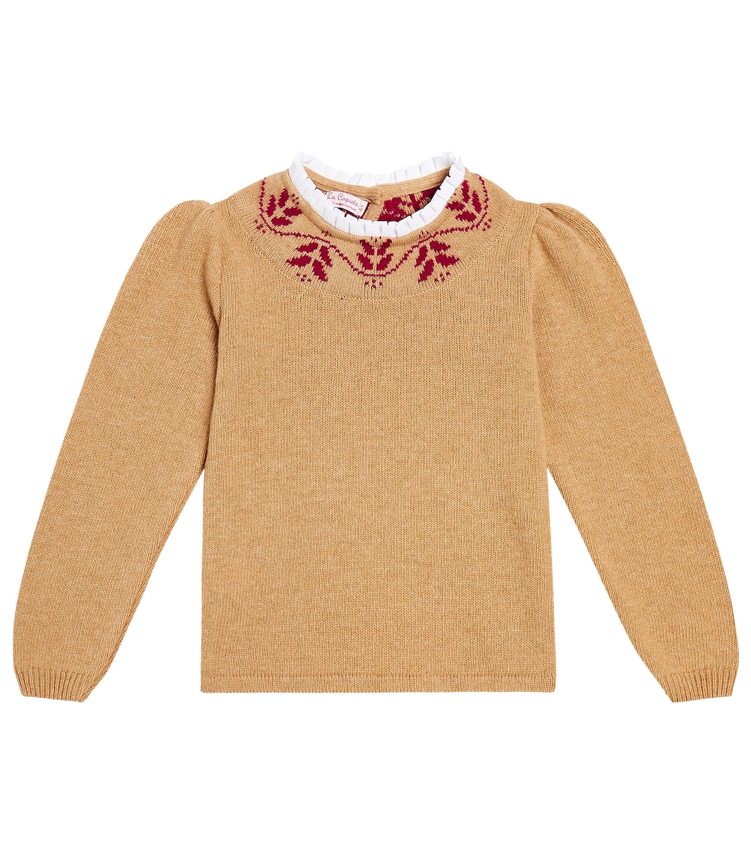Pullover Lidia in misto lana con intarsi | La Coqueta
