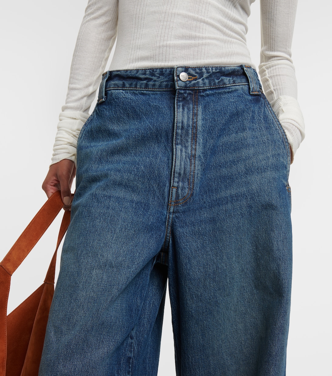 Jean ample Bacall à taille mi-haute | Khaite