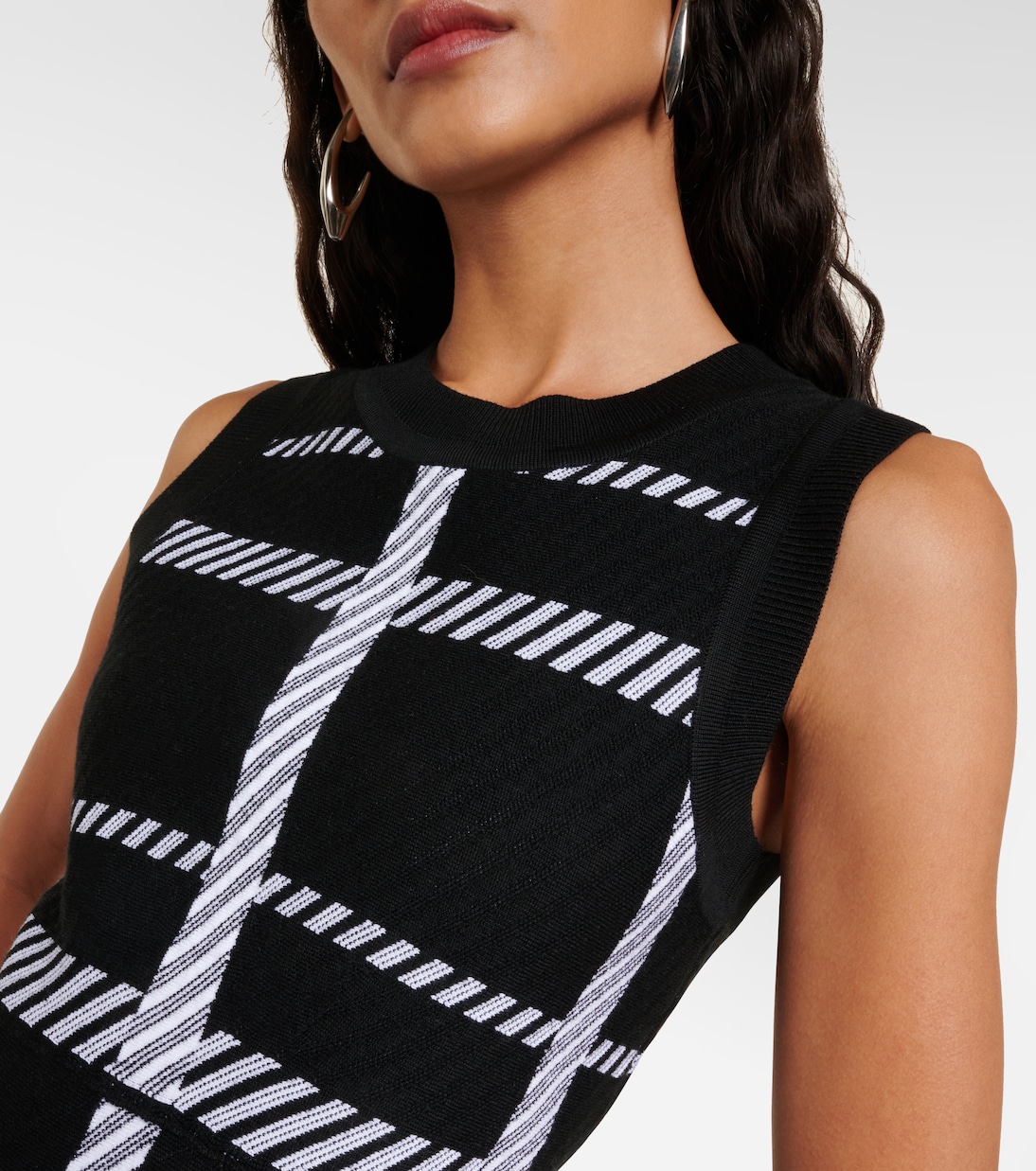 Vestido midi de mezcla de lana a cuadros | Dorothee Schumacher