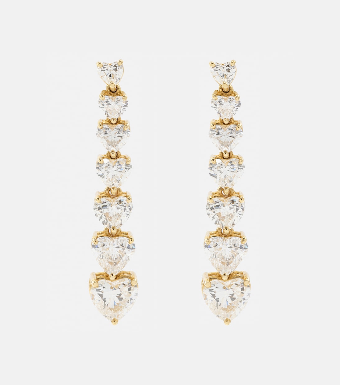 Boucles d'oreilles 7 Heart en or 18 ct et diamants | Shay Jewelry