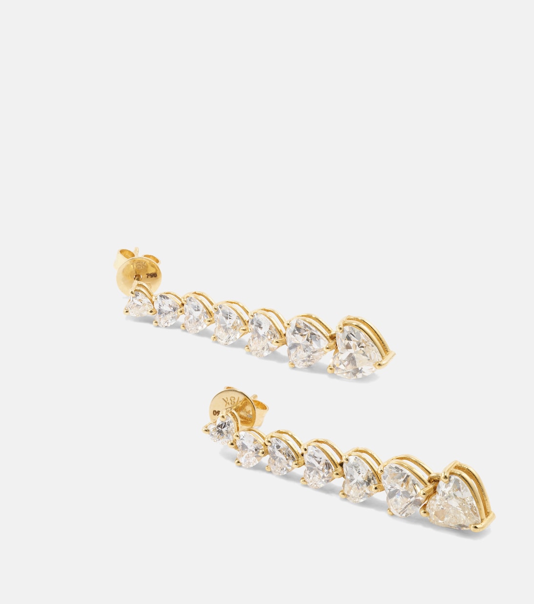 Boucles d'oreilles 7 Heart en or 18 ct et diamants | Shay Jewelry