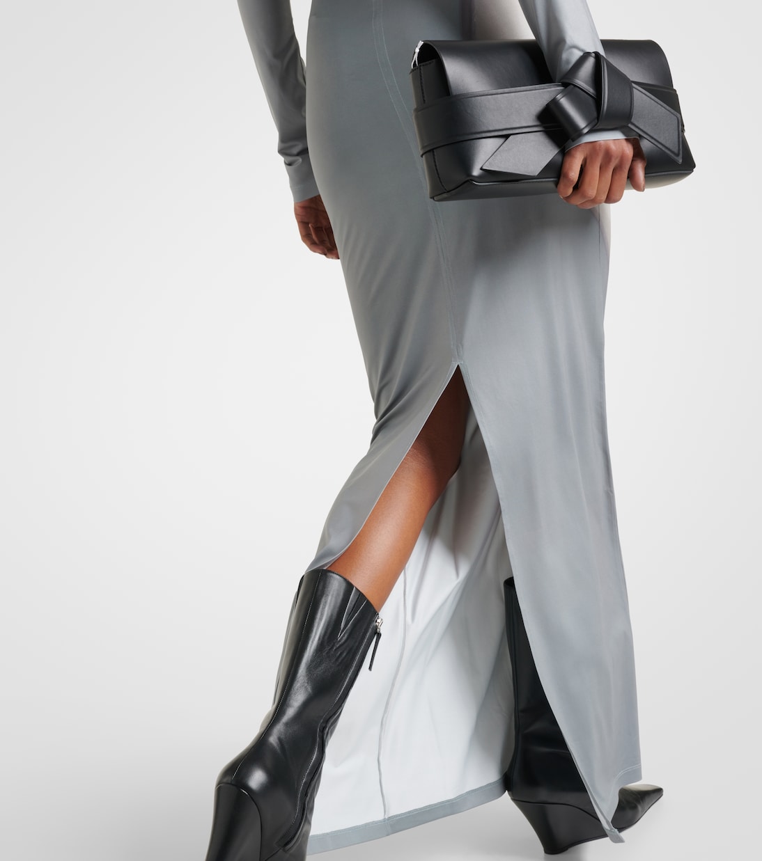 Vestido largo de jersey estampado | Acne Studios
