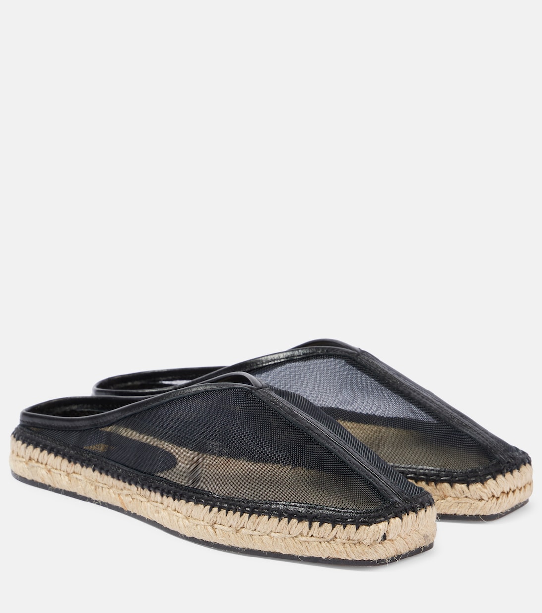 Espadrilles aus Mesh mit Leder | Toteme