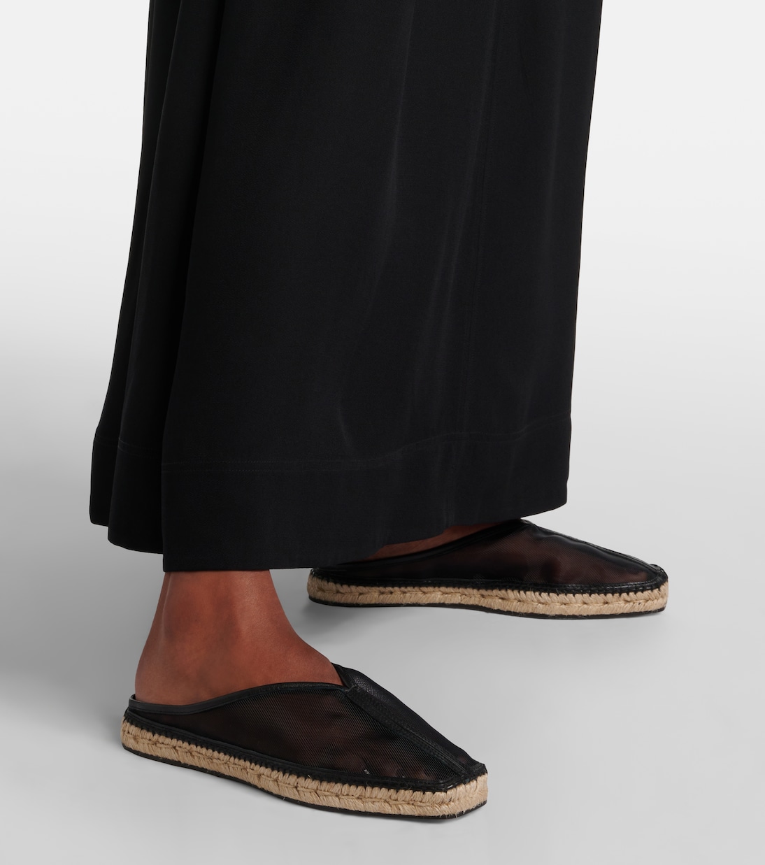 Espadrilles aus Mesh mit Leder | Toteme