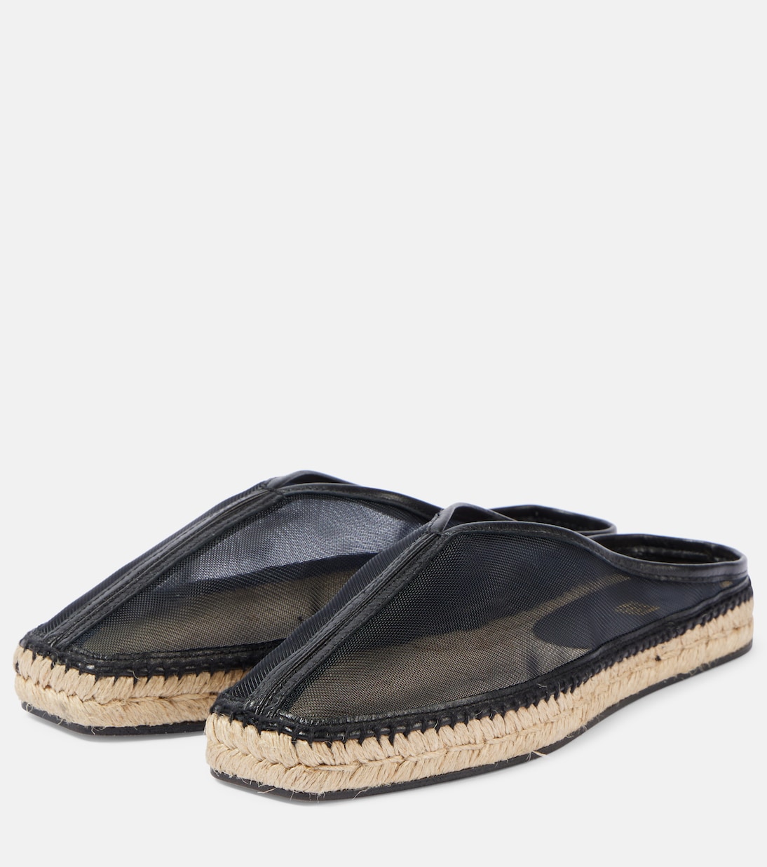 Espadrilles aus Mesh mit Leder | Toteme