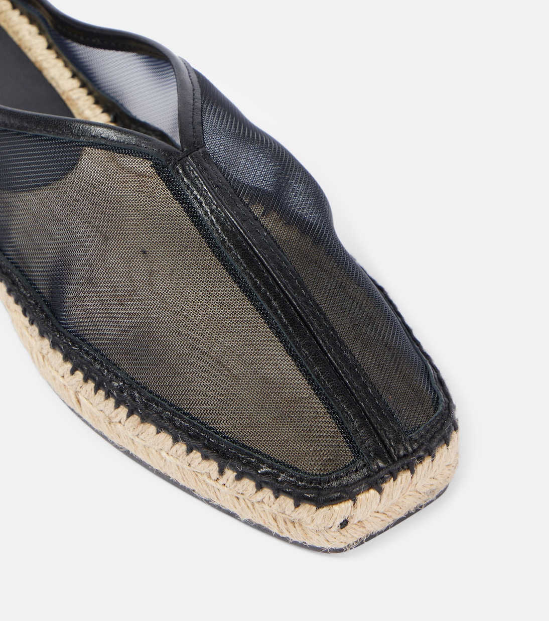 Espadrilles aus Mesh mit Leder | Toteme
