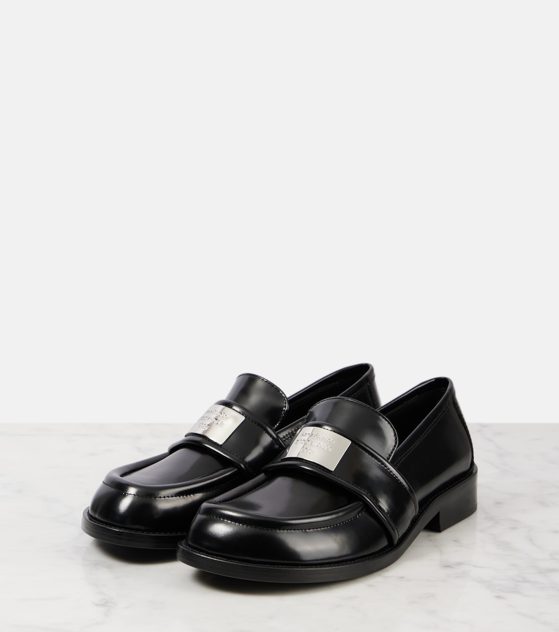 Mocassins en cuir à logo | Acne Studios