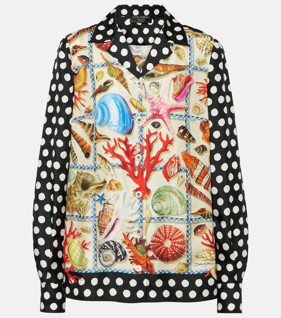 Camicia Capri in seta con stampa | Dolce&Gabbana