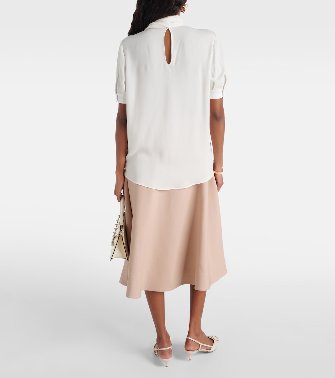 Silk georgette blouse | Valentino