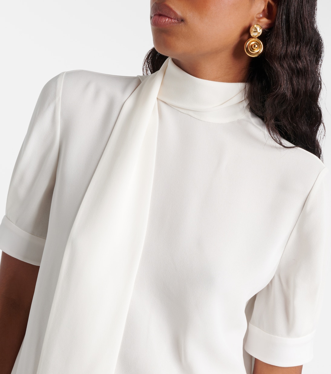 Silk georgette blouse | Valentino