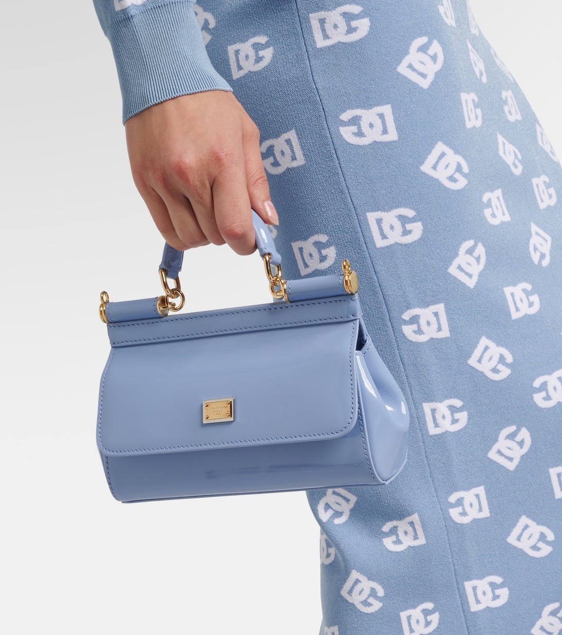 Sicily Small patent leather tote bag | Dolce&Gabbana