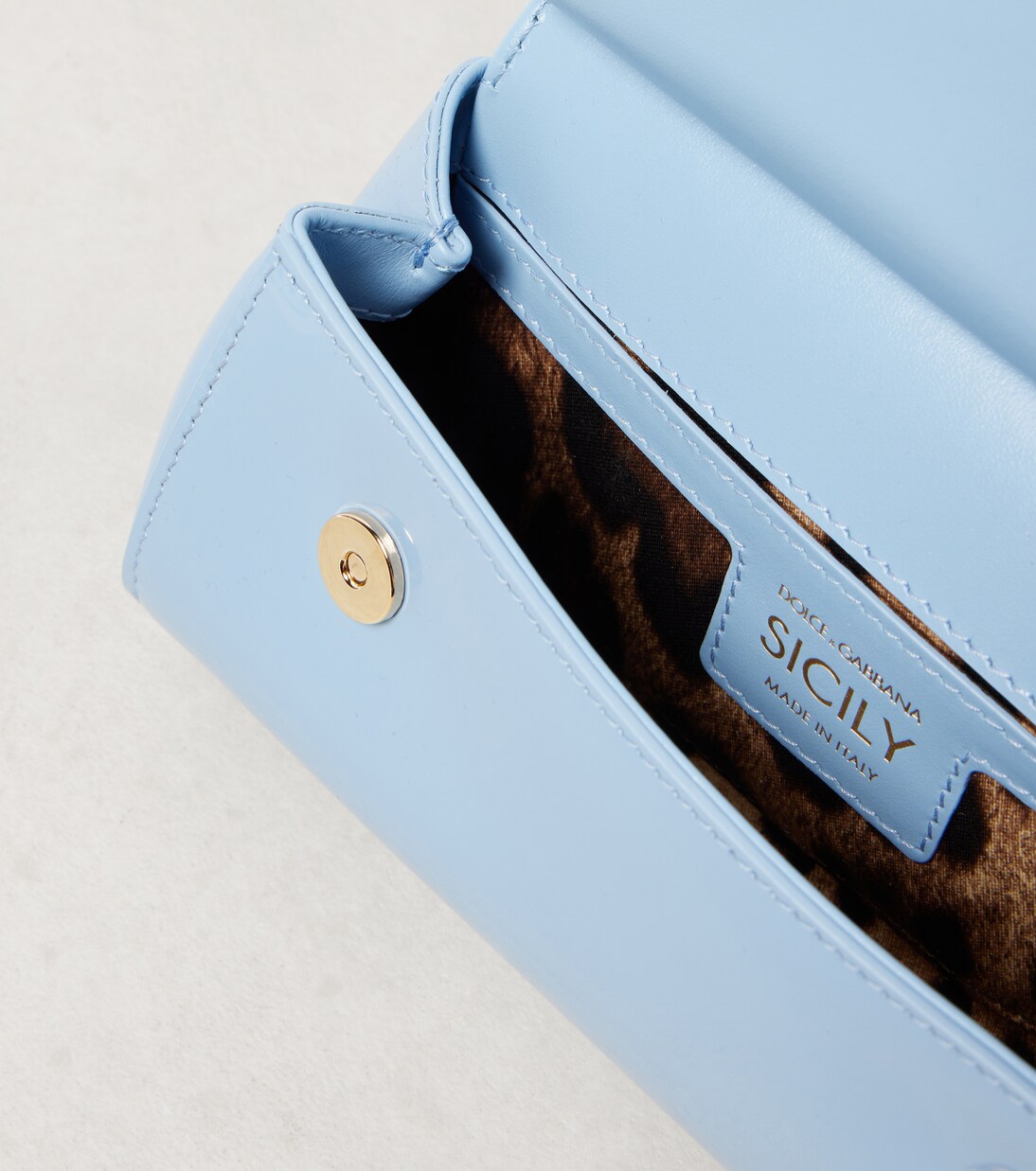 Sicily Small patent leather tote bag | Dolce&Gabbana