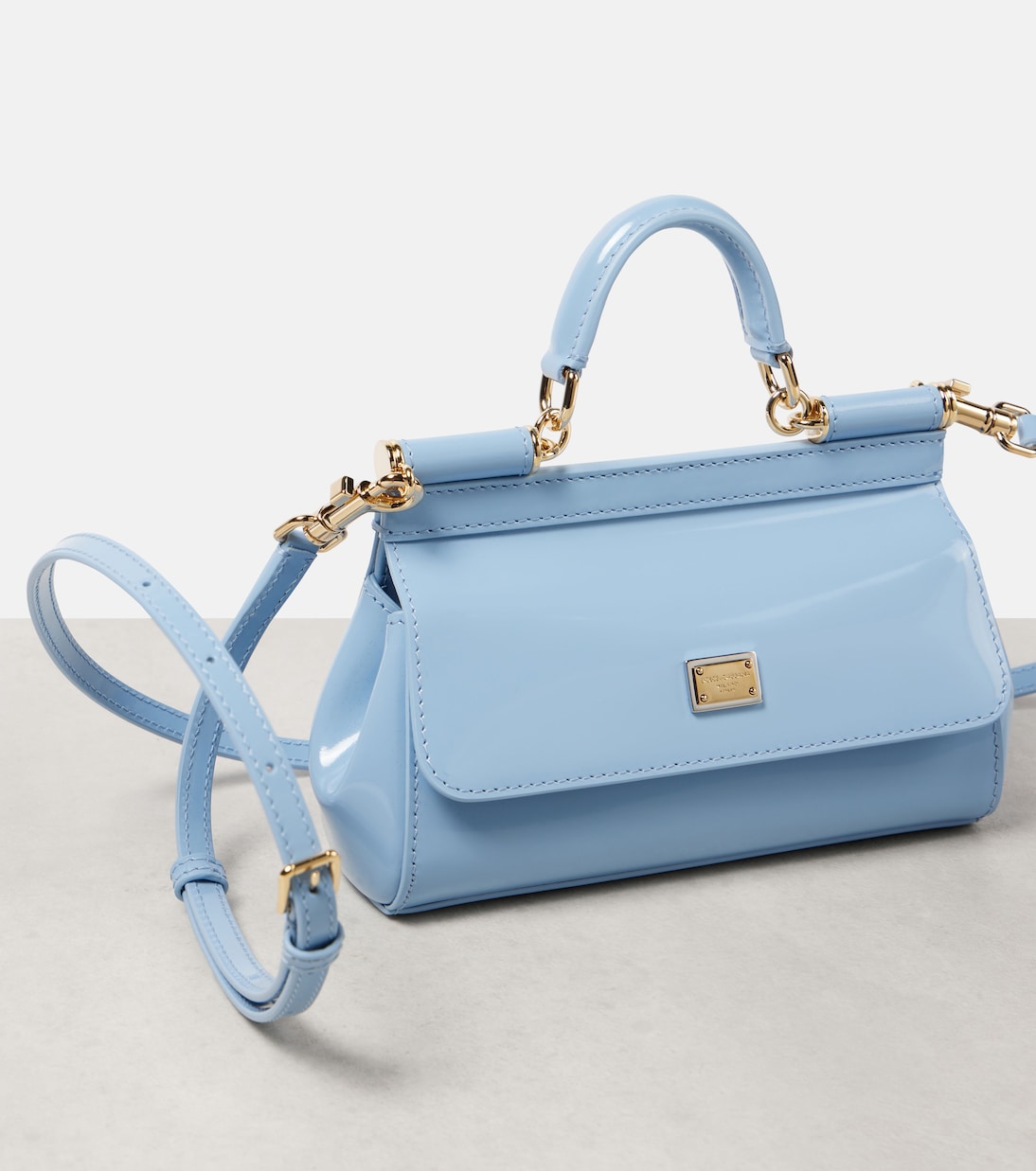 Sicily Small patent leather tote bag | Dolce&Gabbana