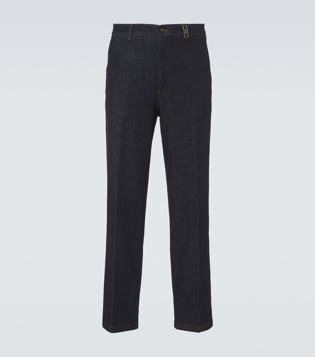 Pantalones rectos con DG y logo | Dolce&Gabbana