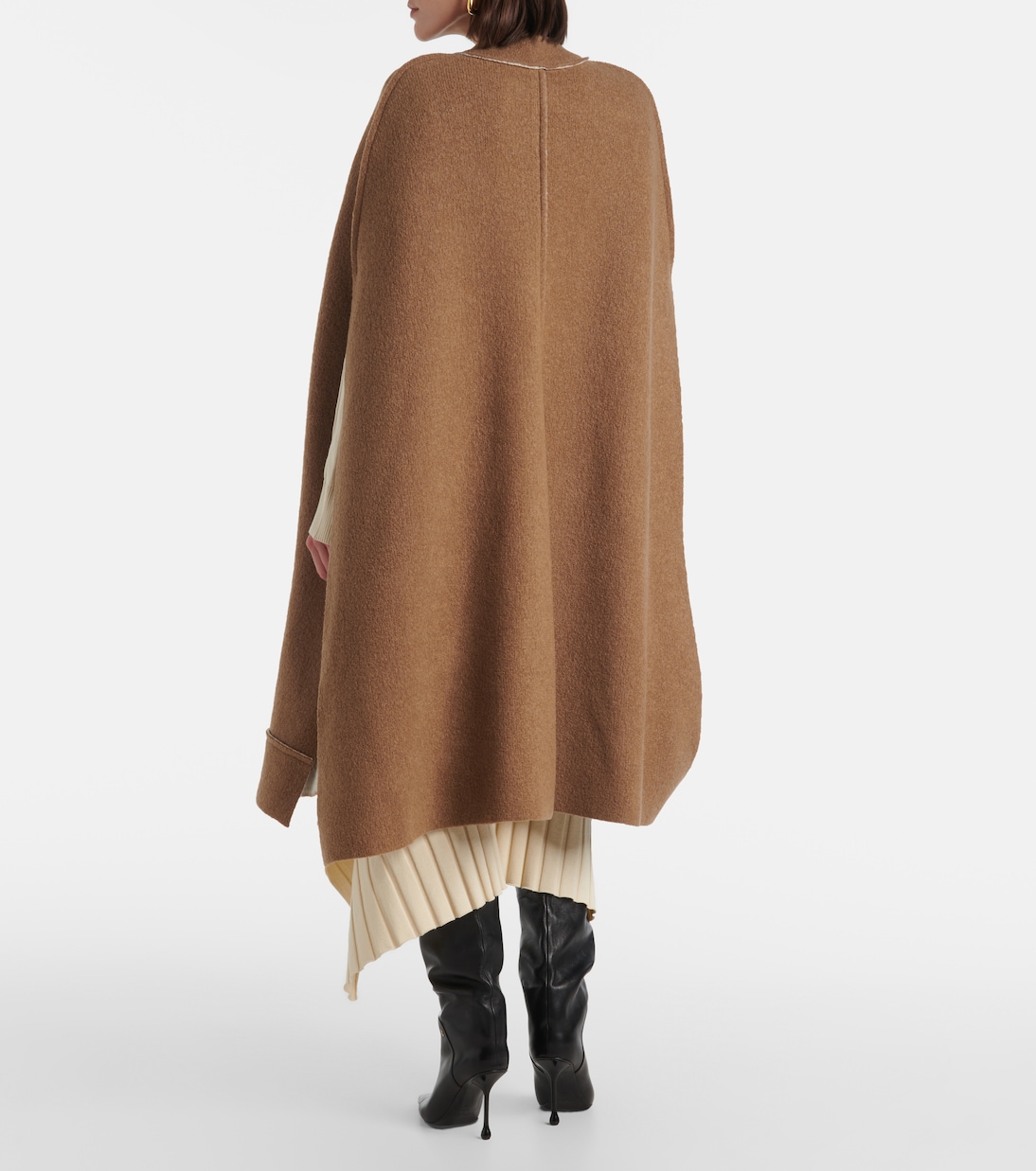 Mantella in bouclé di misto lana  | Stella McCartney