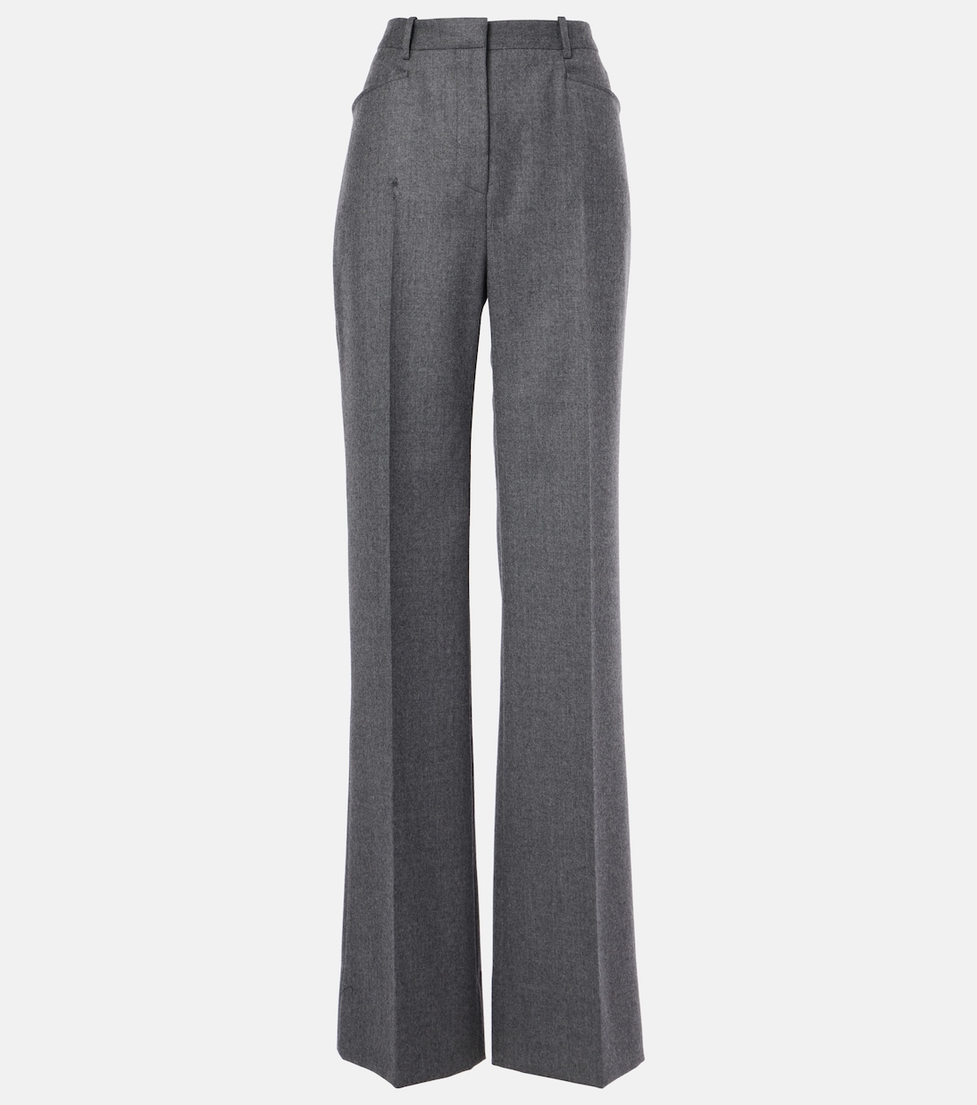 High-rise wool twill bootcut pants | Tom Ford