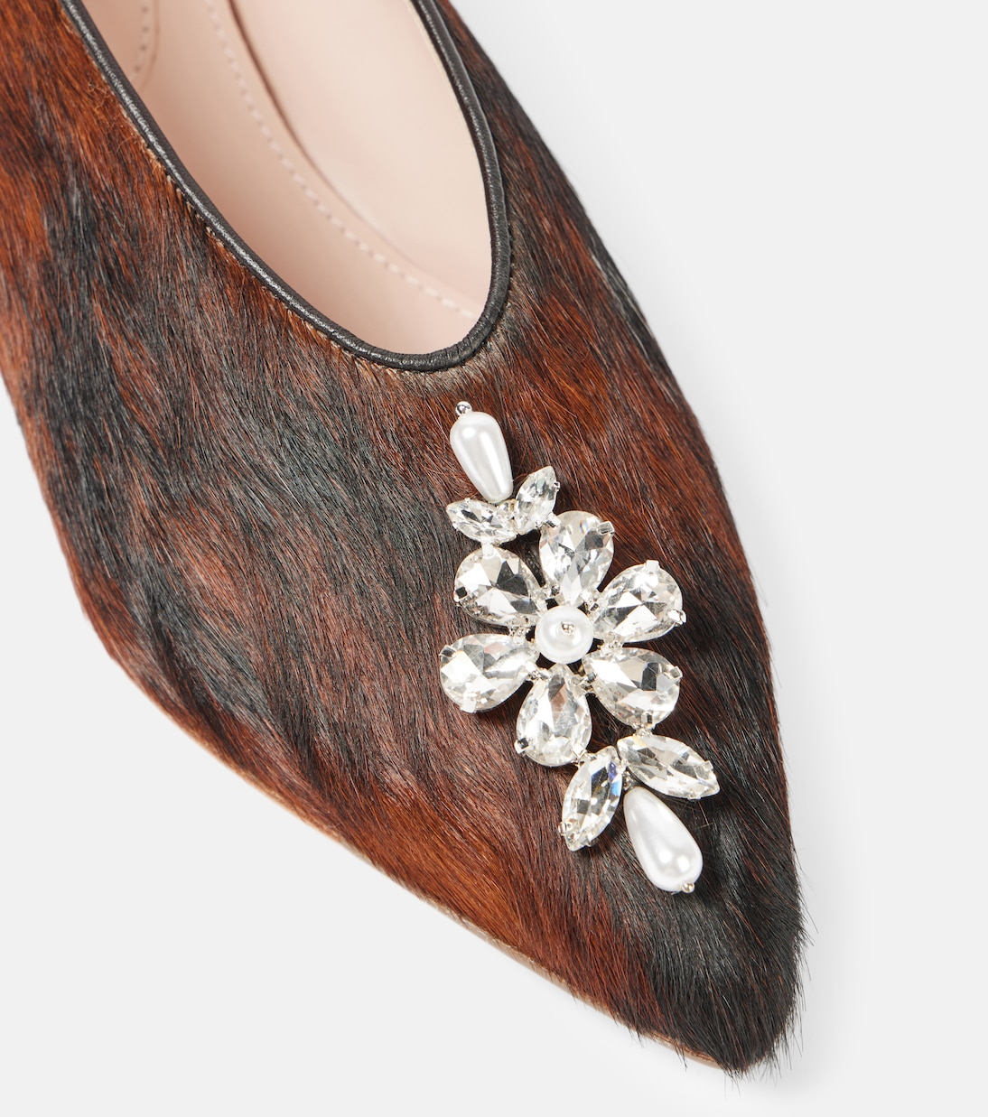 Ballerine in cavallino con cristalli | Simone Rocha