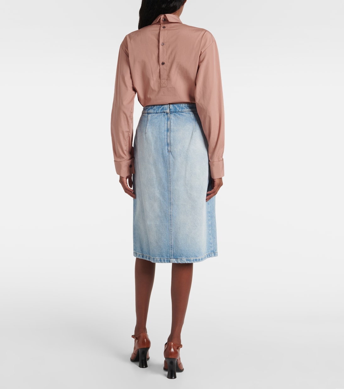 Gonna midi di jeans | Dries Van Noten